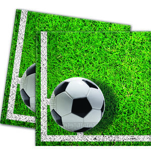 Procos Servítky Futbal zelené 33 x 33 20 ks