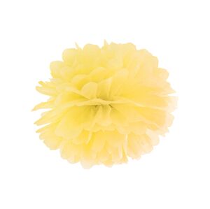 PartyDeco Pompom v tvare žltého kvetu 35 cm