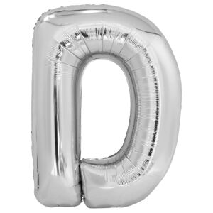 Amscan Fóliový balónik písmeno D 86 cm strieborný