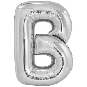 Amscan Fóliový balónik písmeno B 86 cm strieborný