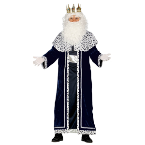 Guirca Kostým kráľ Melichar- modrý Veľkosť - dospelý: L