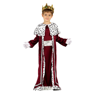 Guirca Detský kostým Kráľ Gašpar - červený Veľkosť - deti: L
