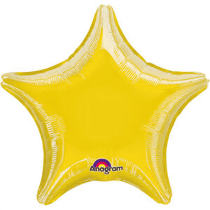 Amscan Fóliový balón Hviezda - zlatá