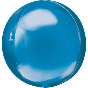 Amscan Fóliový balón Guľa - modrá 38 x 40 cm