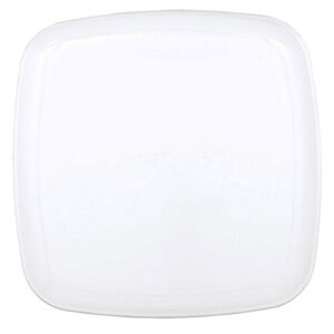 Amscan Plastový tanier štvorcový - biely 35,5 cm