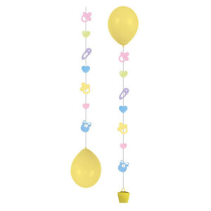 Amscan Dekoračná stuha na balóny - Baby 3 ks
