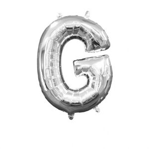 Amscan Mini fóliový balónik písmeno G 33 cm strieborný