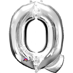 Amscan Fóliový balónik písmeno Q 86 cm strieborný