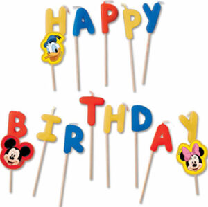 Procos Sviečky Happy Birthday - Mickey Mouse