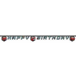 PartyDeco Banner Happy Birthday - Spiderman