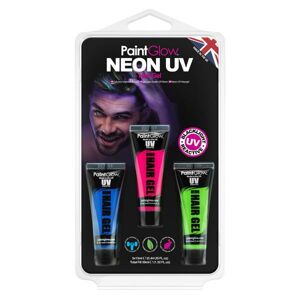 PGW Set UV gélov na vlasy - Neon BPZ