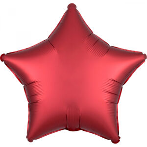 Amscan Fóliový balón Hviezda - Červená 43 cm