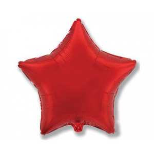 Flexmetal Fóliový balón Hviezda - Červená 45 cm
