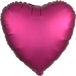Amscan Fóliový balón Srdce - Ružové 43 cm