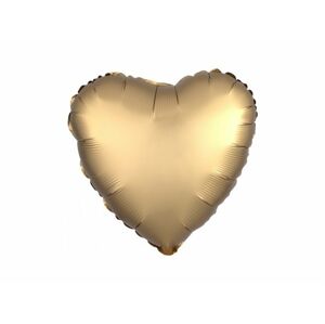 Amscan Fóliový balón Srdce - Zlaté 43 cm
