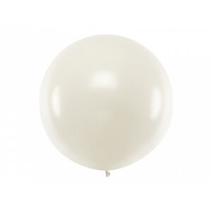 PartyDeco Guľatý latexový Jumbo balón 1m priesvitný