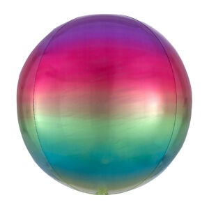 Amscan Ombré fóliový balón vo farbe dúhy - guľa