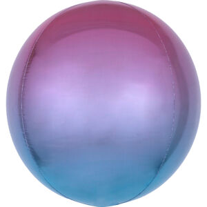 Amscan Ombré fialovo-modrý fóliový balón - guľa