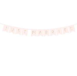 PartyDeco Banner Just Married 1,55 m