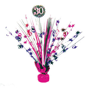 Amscan Dekorácia na oslavu - trblietavé 30. narodeniny (ružová)