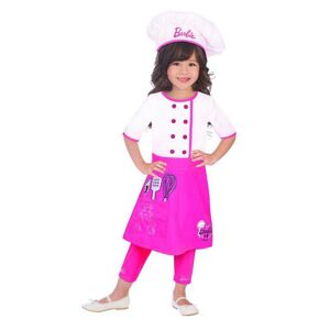 Amscan Detský kostým - Barbie šéfkuchárka Veľkosť - deti: M
