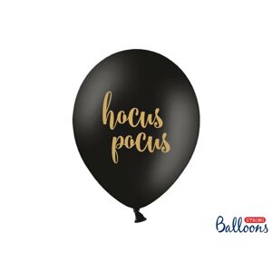 PartyDeco Latexový balónik - Hocus pocus matný čierny