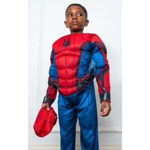 Rubies Detský kostým - Svalnatý Spiderman deluxe modrý Veľkosť - deti: M
