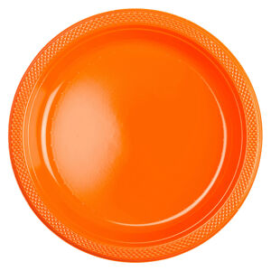 Amscan Plastové taniere - oranžové 10 ks