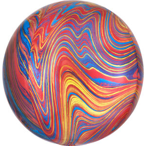 Amscan Guľatý fóliový balón - mramorový farebný