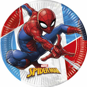 Procos Kvalitné kompostovateľné taniere - Spiderman 8 ks