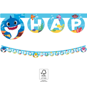 Procos Banner Happy Birthday Baby Shark