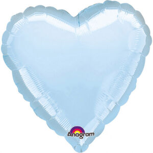Amscan Fóliový balón Srdce svetlomodré