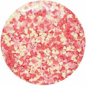 Funcakes Cukrárske zdobenie Mini srdiečka biele ružové červené 60 g
