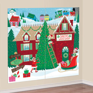 Amscan Nálepka na stenu - Vianoce 82 x 165 cm
