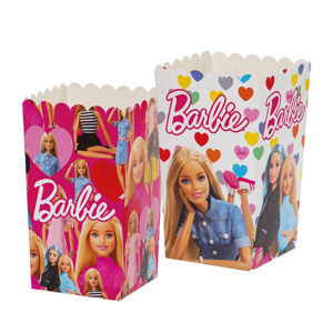 Decora Dekoratívne boxy pre popcorn - Barbie 6 ks