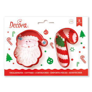 Decora Sada vianočných vykrajovačiek - Santa Claus a lízatko