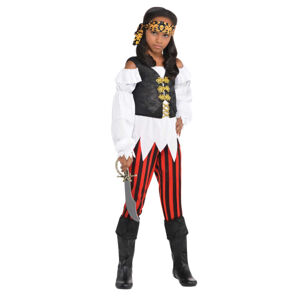 Amscan Detský kostým - Zlatá pirátka