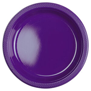Amscan Plastové taniere - fialové 10 ks