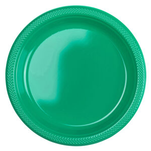 Amscan Plastové taniere - zelené 10 ks