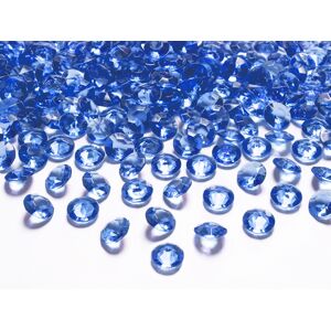 PartyDeco Diamantové konfety námornícka modrá 12mm