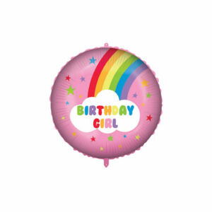 Procos Fóliový balón - Dúha Birthday Girl 46 cm