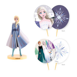 Dekora Sada dekorácií na tortu Elsa/Frozen 3 ks