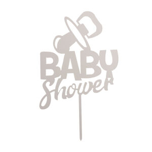 Dekora Zápich na torty - Baby Shower 16 x 10 cm