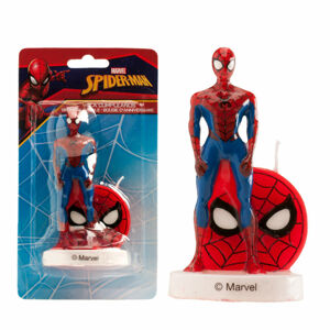 Dekora 3D Narodeninová sviečka - Spiderman 9 cm