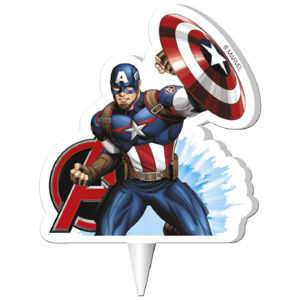 Dekora Narodeninová sviečka - Captain  America/ Avengers 7,5 cm