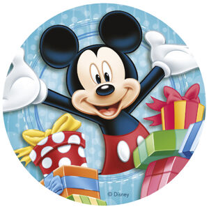 Dekora Jedlý papier - Mickey a darčeky 20 cm