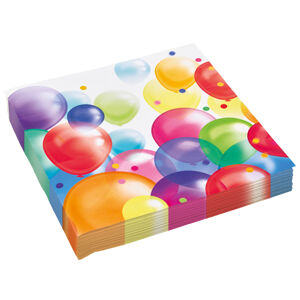 Amscan Servítky - Pastelové balóny 33 x 33 cm