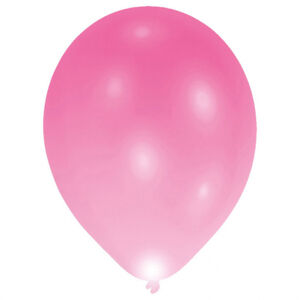 Amscan LED balónik ružový 5 ks