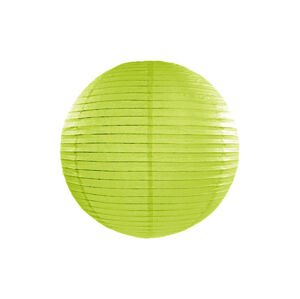 PartyDeco Okrúhly papierový lampión - zelený 20 cm