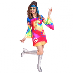Amscan Dámsky kostým - Hippie Veľkosť - dospelý: M
